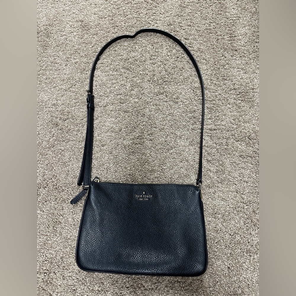 Kate Spade Black Leather Crossbody Bag
